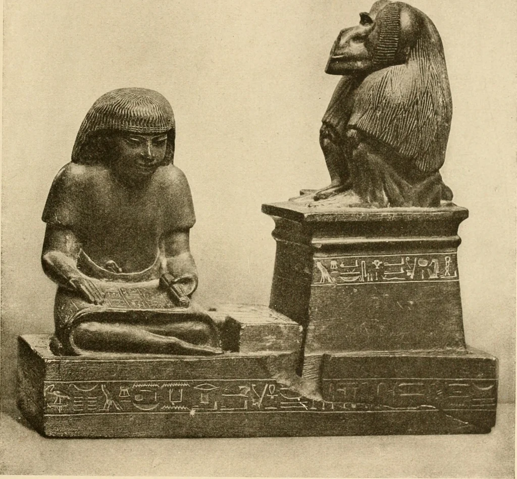 An illustration from Die Plastik der Ägypter, 1922, leaf 168