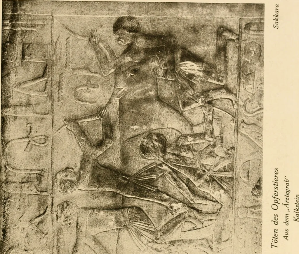 An illustration from Die Plastik der Ägypter, 1922, leaf 210