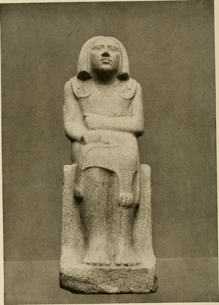 An illustration from Die Plastik der Ägypter, 1922, leaf 83