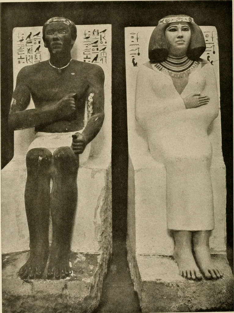 An illustration from Die Plastik der Ägypter, 1922, leaf 87
