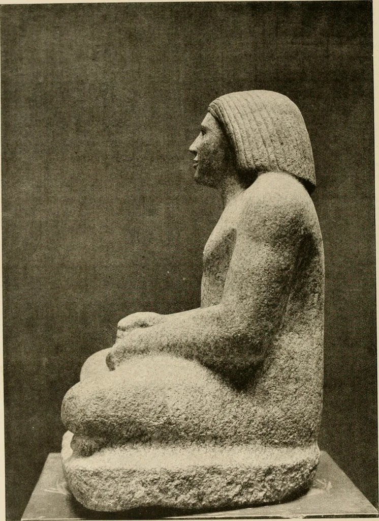 An illustration from Die Plastik der Ägypter, 1922, leaf 95