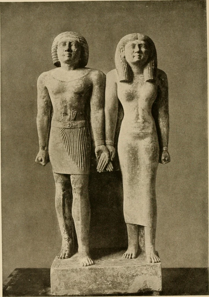 An illustration from Die Plastik der Ägypter, 1922, leaf 97
