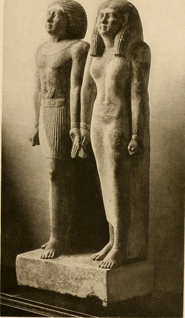 An illustration from Die Plastik der Ägypter, 1922, leaf 98