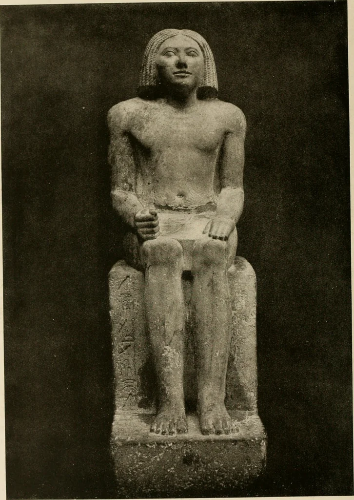 An illustration from Die Plastik der Ägypter, 1922, leaf 99