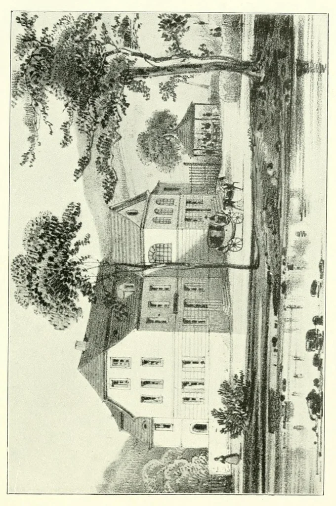 An illustration from Die Post in Karlsbad : Geschichtliche darstellung ihrer Entwicklung, 1906, leaf 163