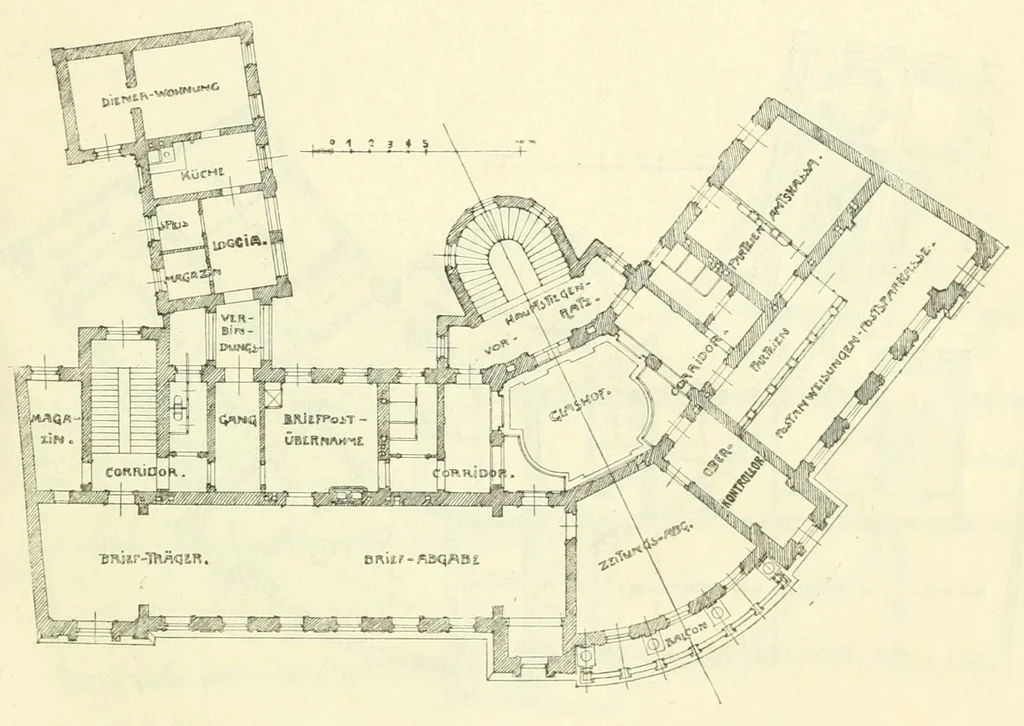 An illustration from Die Post in Karlsbad : Geschichtliche darstellung ihrer Entwicklung, 1906, leaf 419