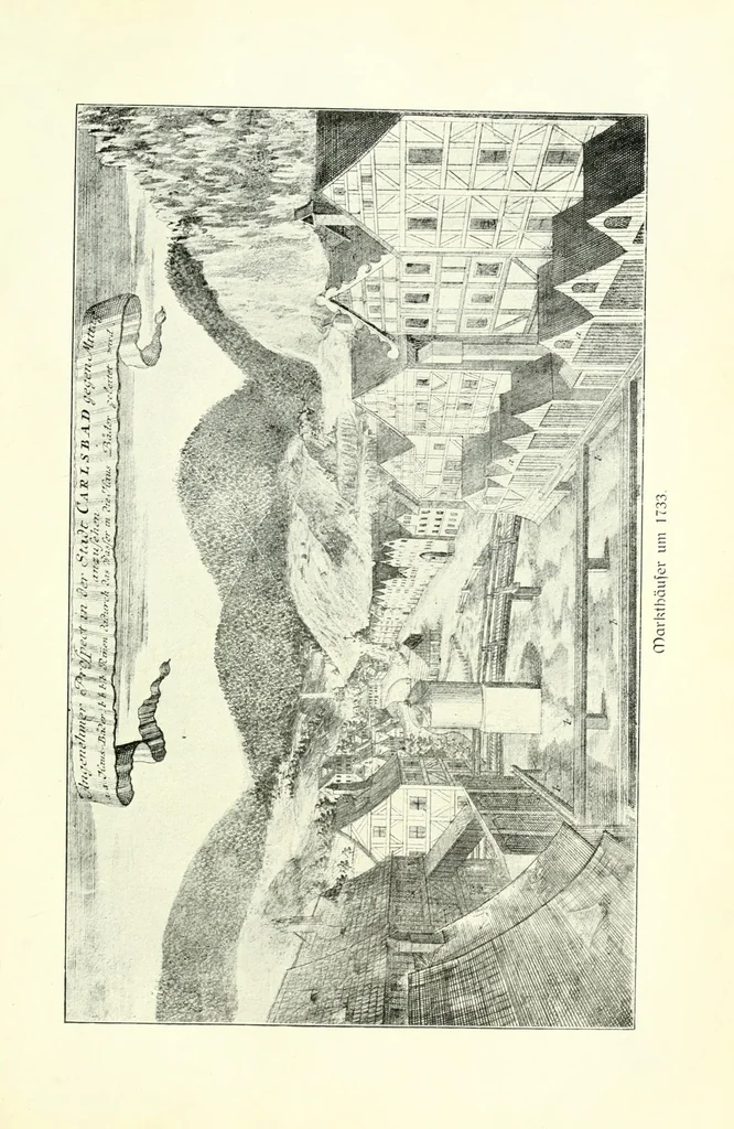 An illustration from Die Post in Karlsbad : Geschichtliche darstellung ihrer Entwicklung, 1906, leaf 83