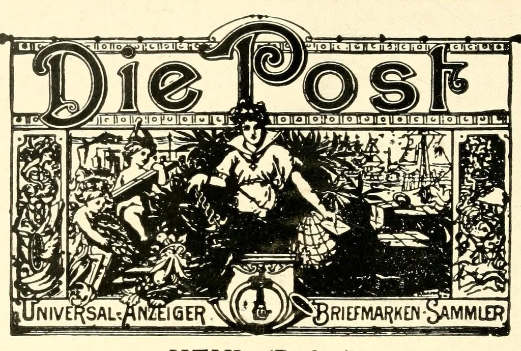 An illustration from Die Postwertzeichen des Saargebietes, Saarkatalog, 1922, leaf 12