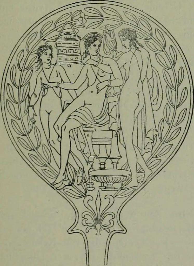 An illustration from Die praenestinischen Spiegel, ein Beitrag zur italischen Kunst- und Kulturgeschichte, 1912, leaf 108