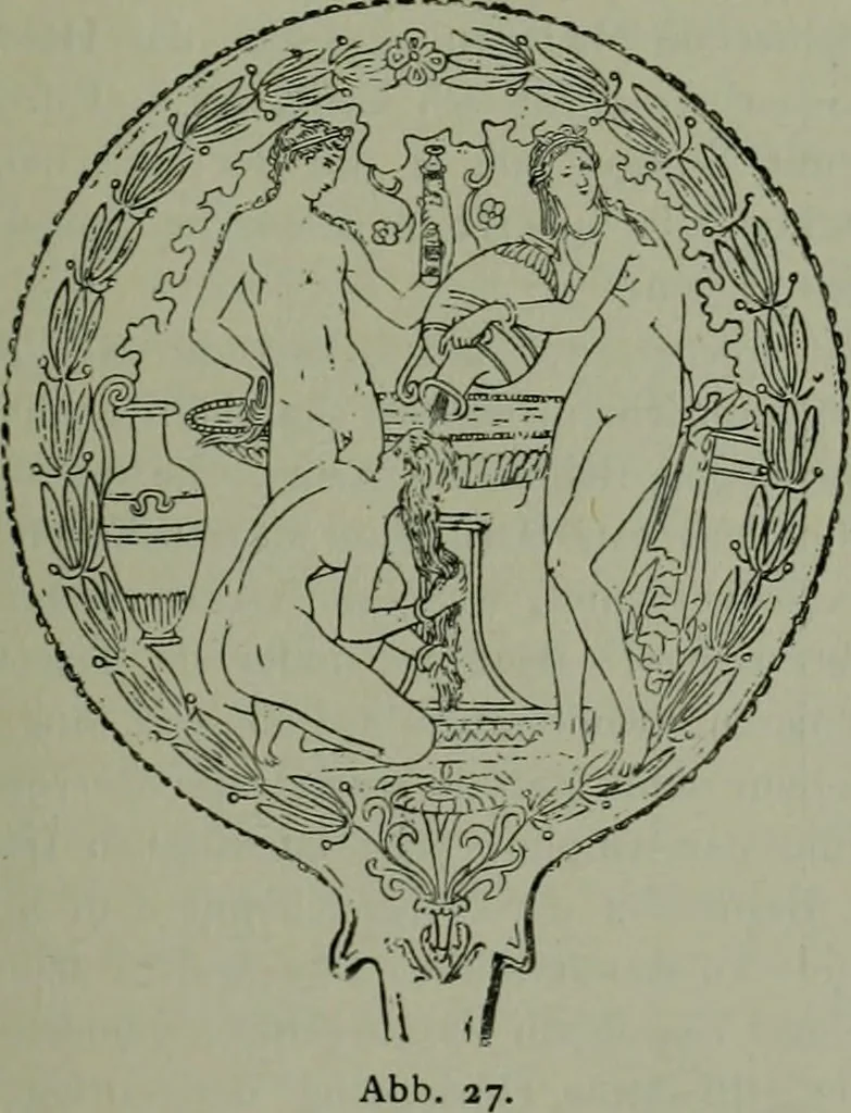 An illustration from Die praenestinischen Spiegel, ein Beitrag zur italischen Kunst- und Kulturgeschichte, 1912, leaf 130