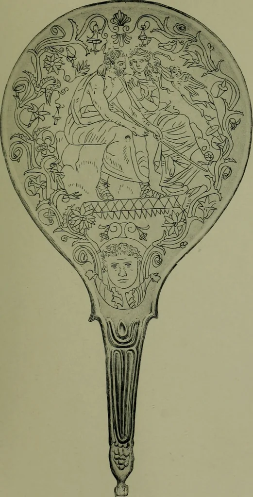 An illustration from Die praenestinischen Spiegel, ein Beitrag zur italischen Kunst- und Kulturgeschichte, 1912, leaf 174