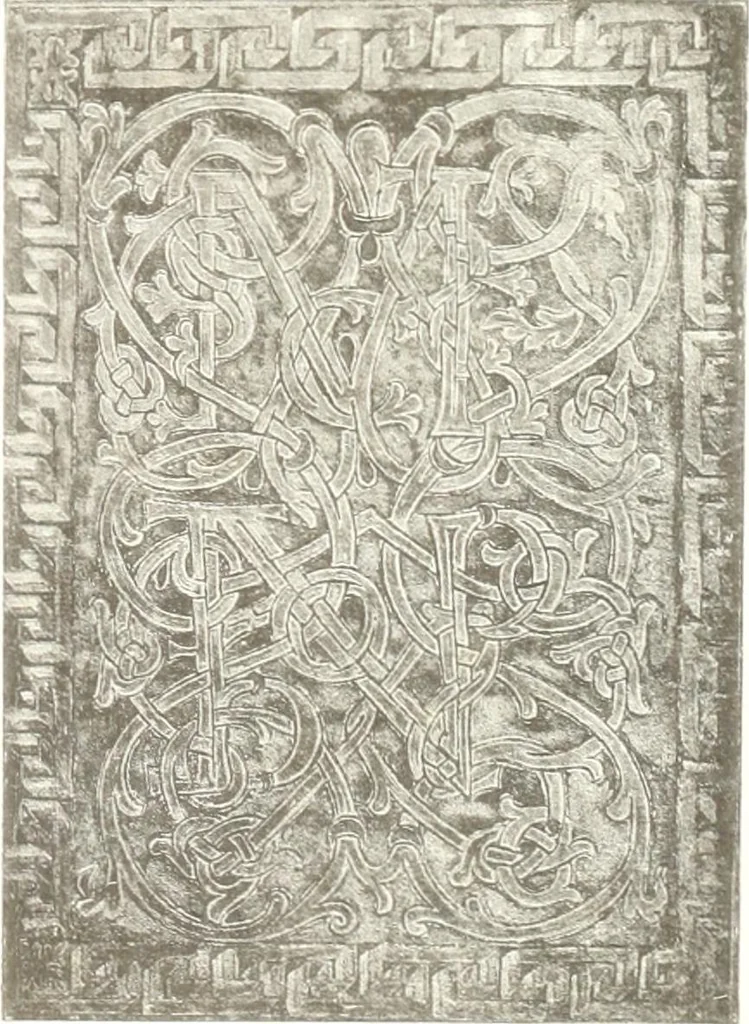 An illustration from Die Regensburger Buchmalerei des X. und XI. Jahrhunderts, Studien zur Geschichte der deutschen Malerei des frühen Mittelalters, 1901, leaf 242