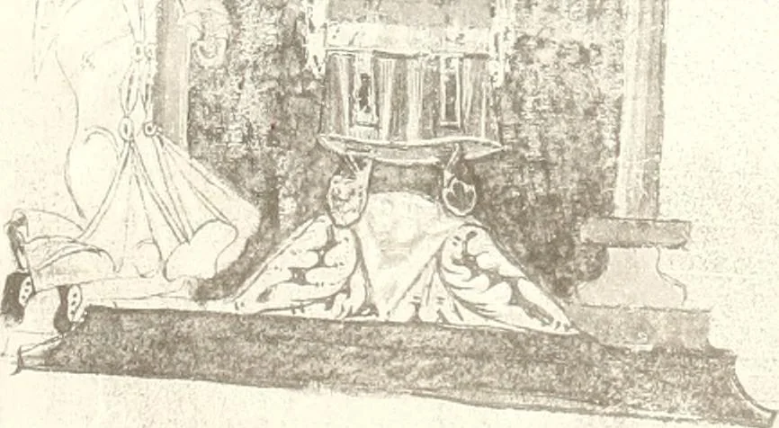 An illustration from Die Regensburger Buchmalerei des X. und XI. Jahrhunderts, Studien zur Geschichte der deutschen Malerei des frühen Mittelalters, 1901, leaf 246
