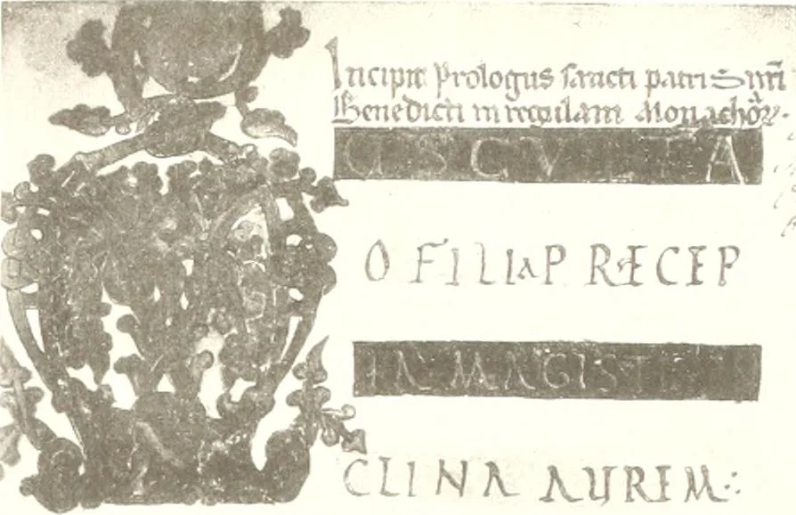An illustration from Die Regensburger Buchmalerei des X. und XI. Jahrhunderts, Studien zur Geschichte der deutschen Malerei des frühen Mittelalters, 1901, leaf 246