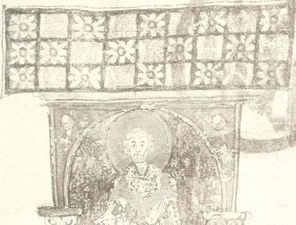 An illustration from Die Regensburger Buchmalerei des X. und XI. Jahrhunderts, Studien zur Geschichte der deutschen Malerei des frühen Mittelalters, 1901, leaf 246