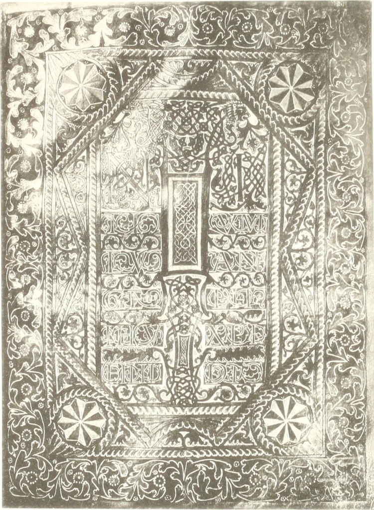 An illustration from Die Regensburger Buchmalerei des X. und XI. Jahrhunderts, Studien zur Geschichte der deutschen Malerei des frühen Mittelalters, 1901, leaf 248