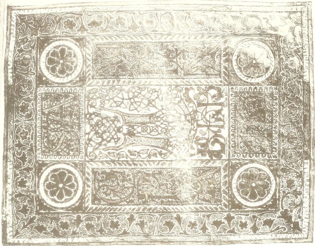 An illustration from Die Regensburger Buchmalerei des X. und XI. Jahrhunderts, Studien zur Geschichte der deutschen Malerei des frühen Mittelalters, 1901, leaf 258