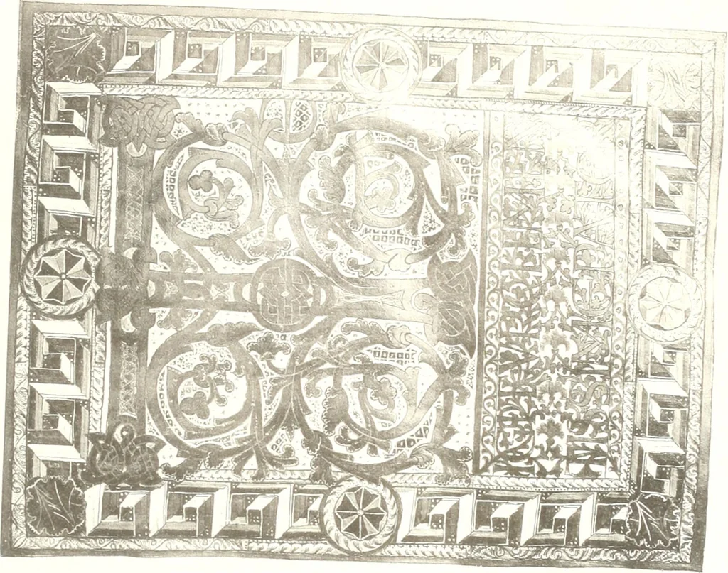 An illustration from Die Regensburger Buchmalerei des X. und XI. Jahrhunderts, Studien zur Geschichte der deutschen Malerei des frühen Mittelalters, 1901, leaf 260