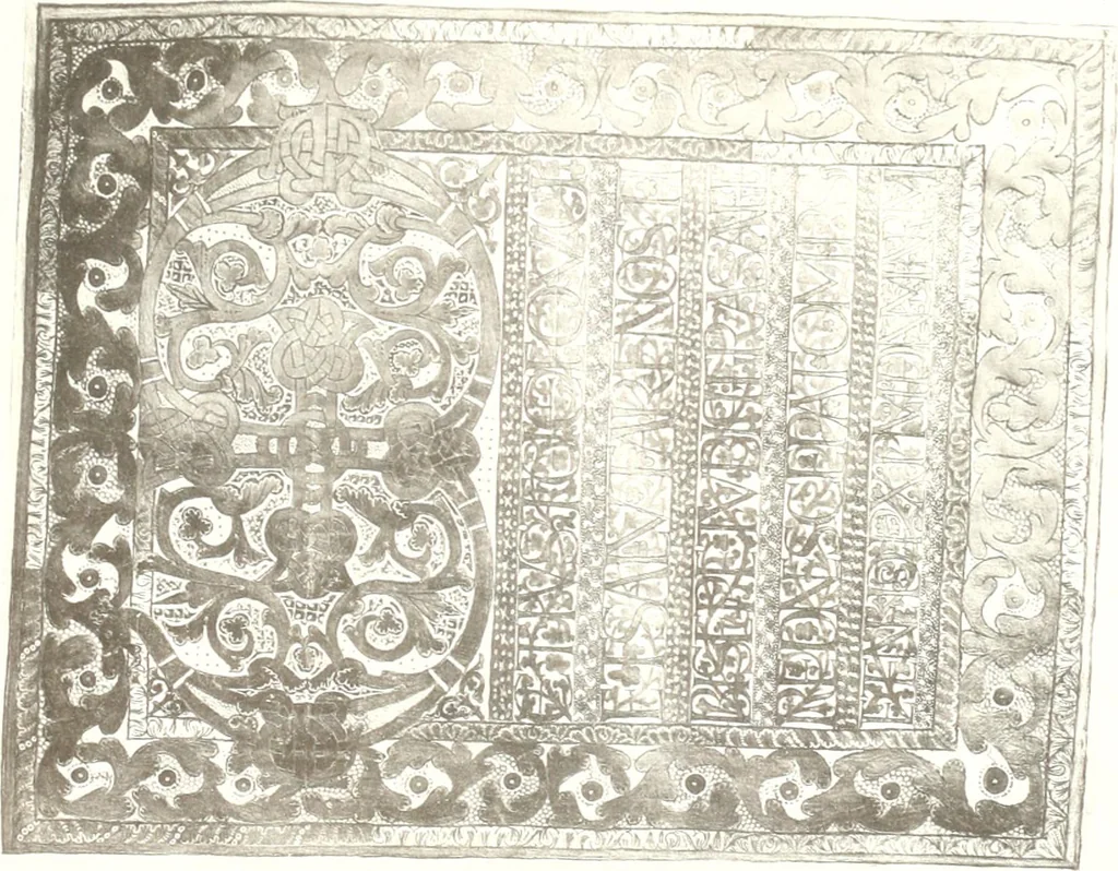 An illustration from Die Regensburger Buchmalerei des X. und XI. Jahrhunderts, Studien zur Geschichte der deutschen Malerei des frühen Mittelalters, 1901, leaf 260