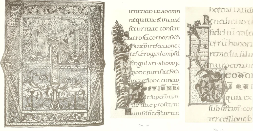 An illustration from Die Regensburger Buchmalerei des X. und XI. Jahrhunderts, Studien zur Geschichte der deutschen Malerei des frühen Mittelalters, 1901, leaf 262