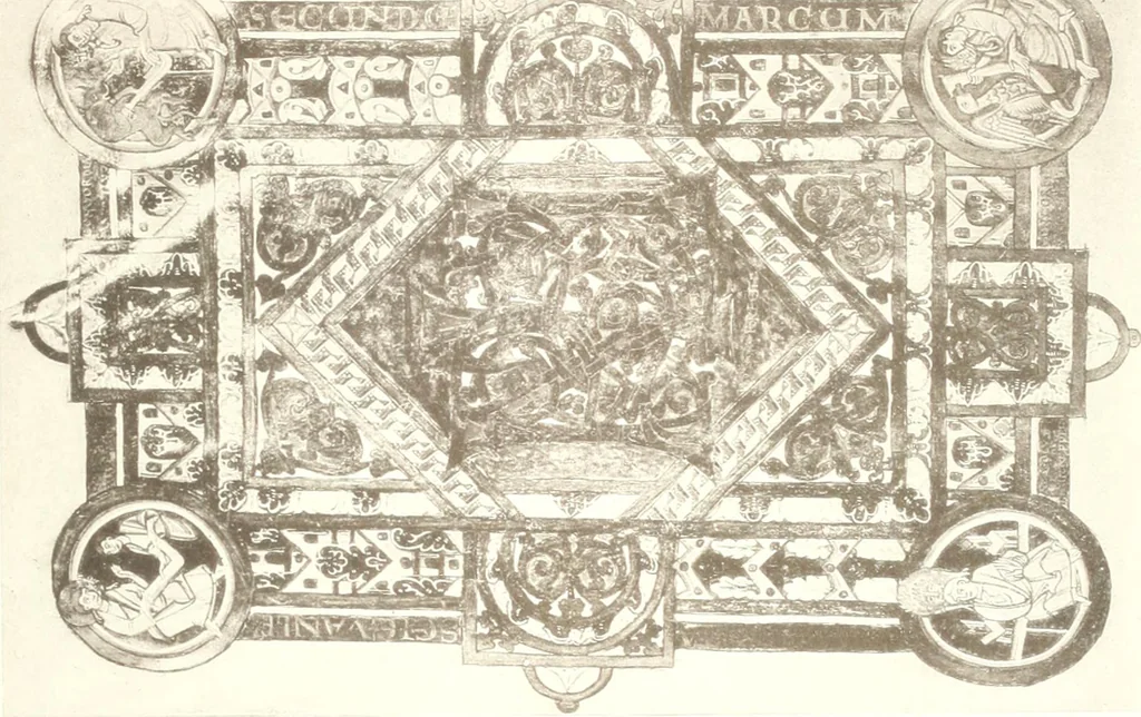 An illustration from Die Regensburger Buchmalerei des X. und XI. Jahrhunderts, Studien zur Geschichte der deutschen Malerei des frühen Mittelalters, 1901, leaf 270