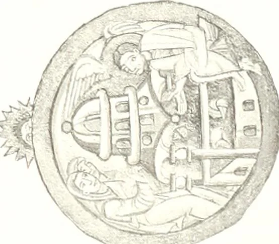 An illustration from Die Regensburger Buchmalerei des X. und XI. Jahrhunderts, Studien zur Geschichte der deutschen Malerei des frühen Mittelalters, 1901, leaf 276