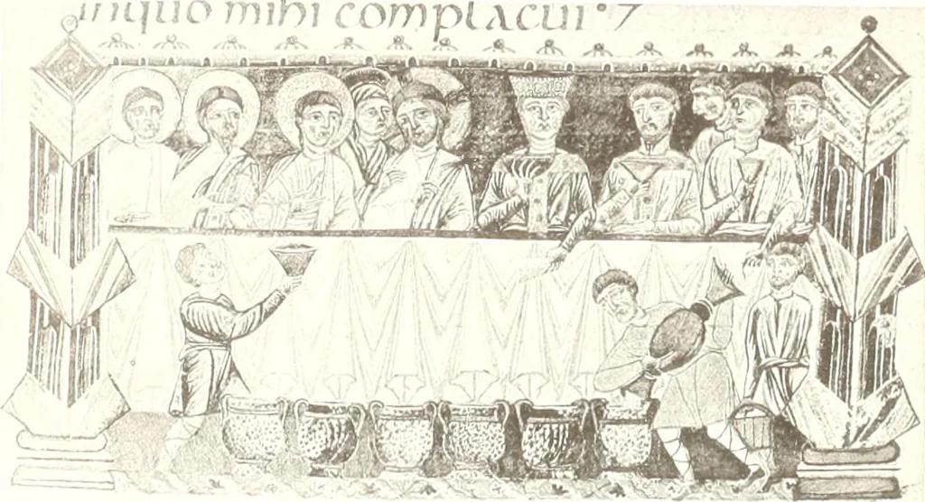 An illustration from Die Regensburger Buchmalerei des X. und XI. Jahrhunderts, Studien zur Geschichte der deutschen Malerei des frühen Mittelalters, 1901, leaf 290