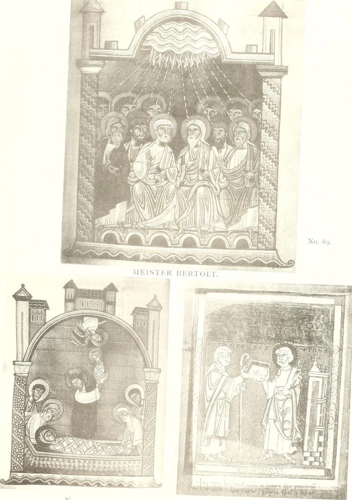 An illustration from Die Regensburger Buchmalerei des X. und XI. Jahrhunderts, Studien zur Geschichte der deutschen Malerei des frühen Mittelalters, 1901, leaf 304