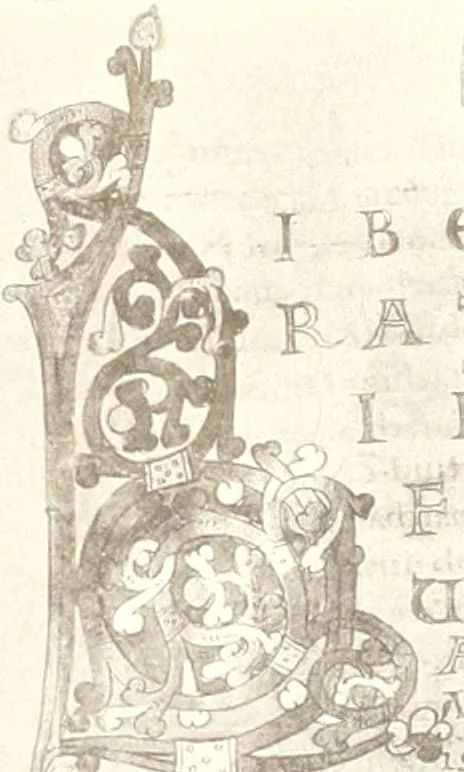 An illustration from Die Regensburger Buchmalerei des X. und XI. Jahrhunderts, Studien zur Geschichte der deutschen Malerei des frühen Mittelalters, 1901, leaf 310