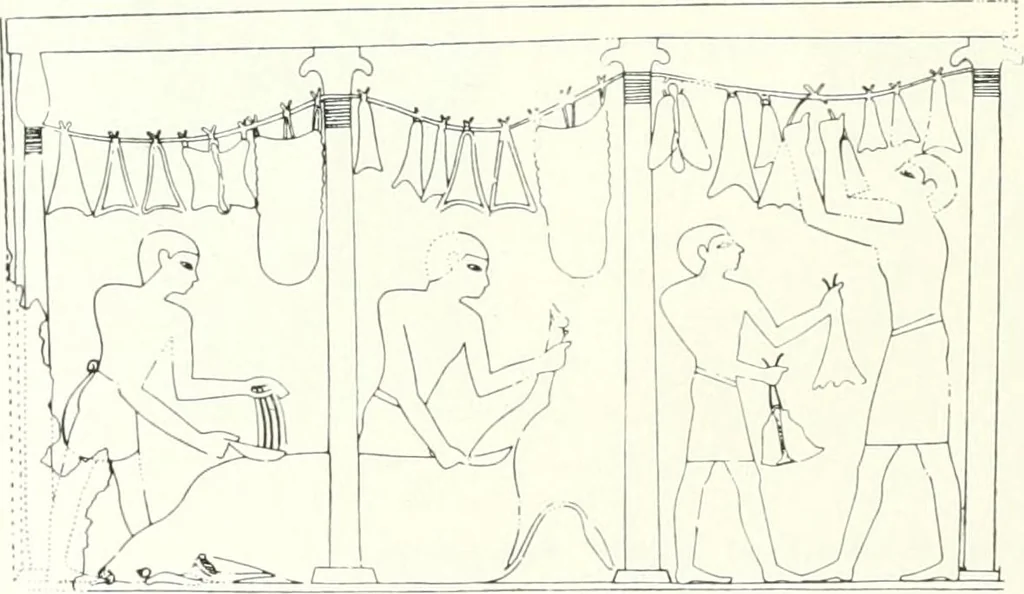 An illustration from Die Reliefs und Malereien des mittleren Reiches (VII.-XVII. Dynastie, ca. 2475-1580 v. Chr.) : Material zur agyptischen Kulturgeschichte, 1922, leaf 122