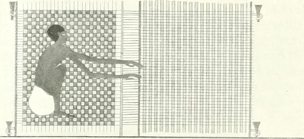 An illustration from Die Reliefs und Malereien des mittleren Reiches (VII.-XVII. Dynastie, ca. 2475-1580 v. Chr.) : Material zur agyptischen Kulturgeschichte, 1922, leaf 150
