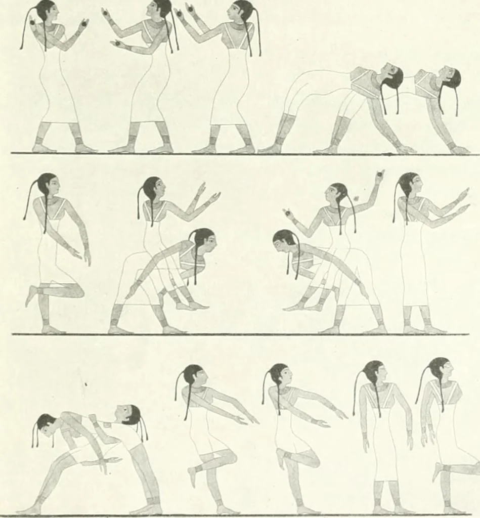An illustration from Die Reliefs und Malereien des mittleren Reiches (VII.-XVII. Dynastie, ca. 2475-1580 v. Chr.) : Material zur agyptischen Kulturgeschichte, 1922, leaf 165