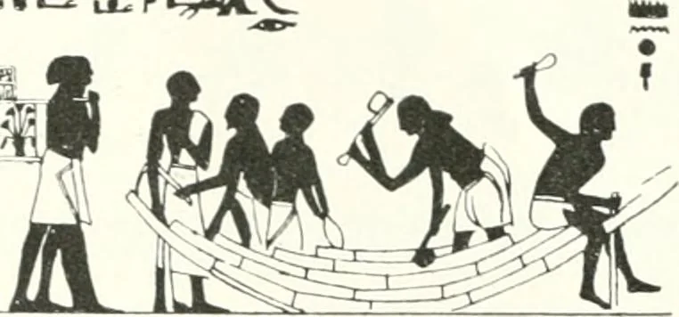 An illustration from Die Reliefs und Malereien des mittleren Reiches (VII.-XVII. Dynastie, ca. 2475-1580 v. Chr.) : Material zur agyptischen Kulturgeschichte, 1922, leaf 61