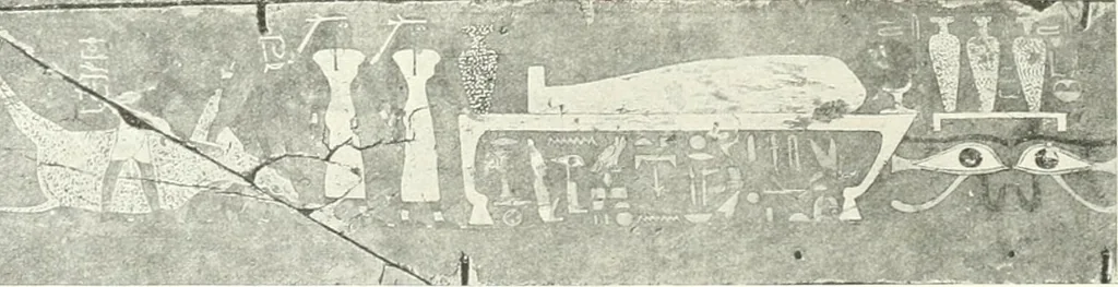 An illustration from Die Reliefs und Malereien des mittleren Reiches (VII.-XVII. Dynastie, ca. 2475-1580 v. Chr.) : Material zur agyptischen Kulturgeschichte, 1922, leaf 80