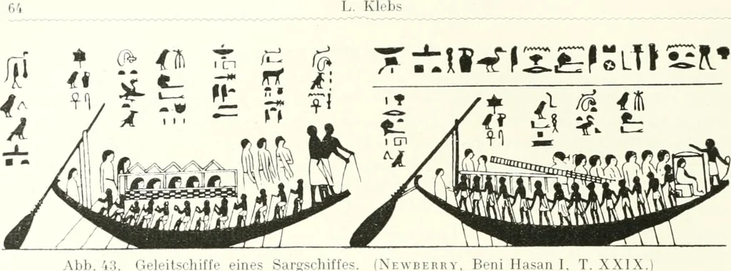An illustration from Die Reliefs und Malereien des mittleren Reiches (VII.-XVII. Dynastie, ca. 2475-1580 v. Chr.) : Material zur agyptischen Kulturgeschichte, 1922, leaf 82