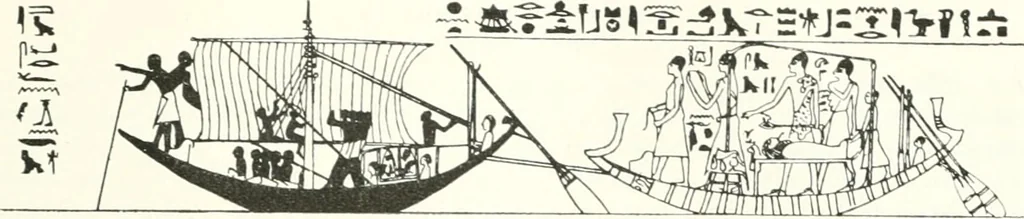 An illustration from Die Reliefs und Malereien des mittleren Reiches (VII.-XVII. Dynastie, ca. 2475-1580 v. Chr.) : Material zur agyptischen Kulturgeschichte, 1922, leaf 83