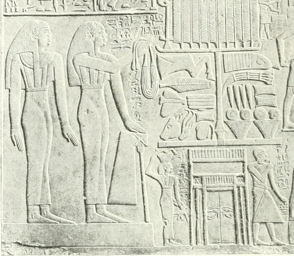 An illustration from Die Reliefs und Malereien des mittleren Reiches (VII.-XVII. Dynastie, ca. 2475-1580 v. Chr.) : Material zur agyptischen Kulturgeschichte, 1922, leaf 86