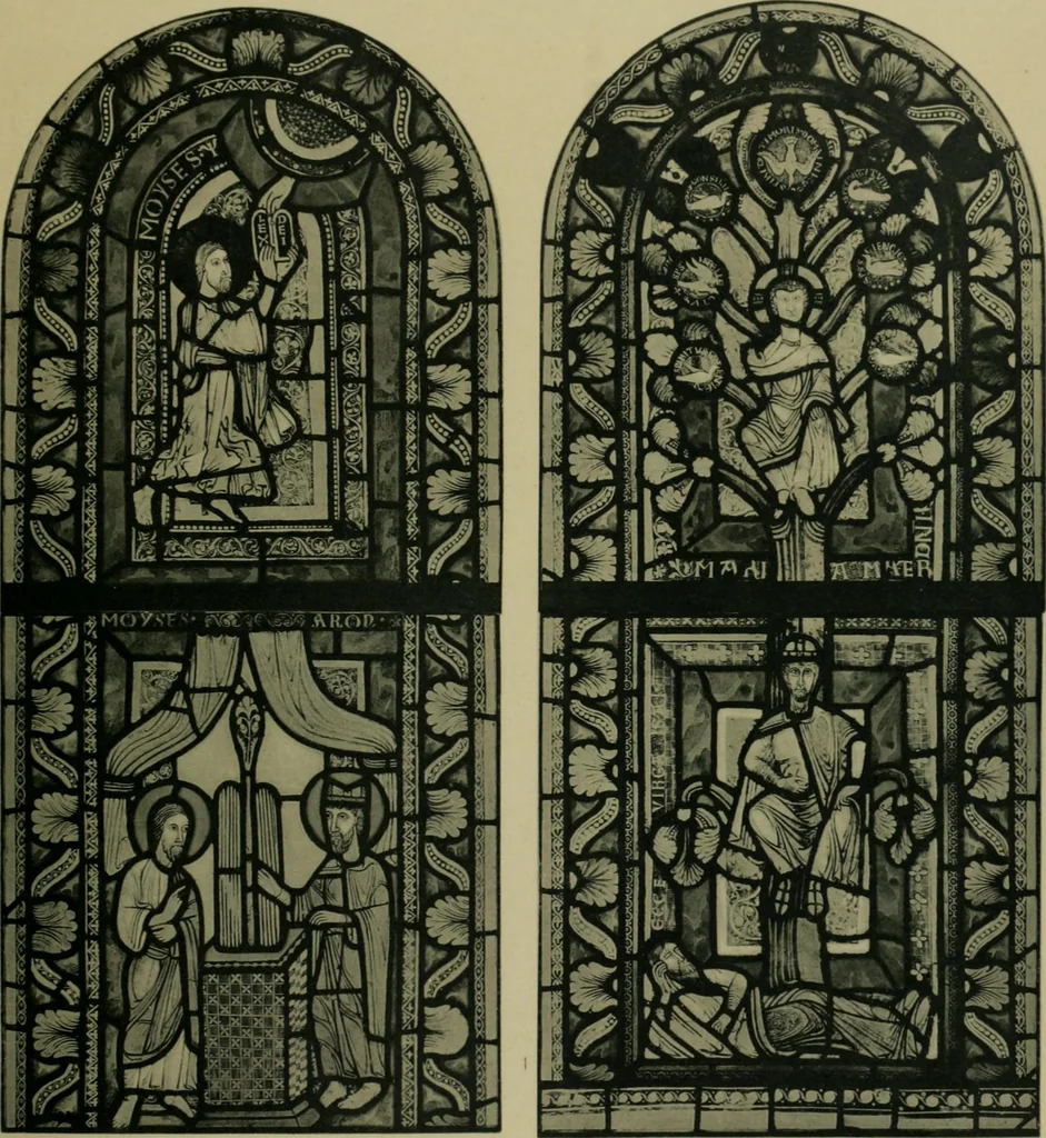 An illustration from Die rheinischen Glasmalereien vom 12. bis zum 16. Jahrhundert, 1912, leaf 102
