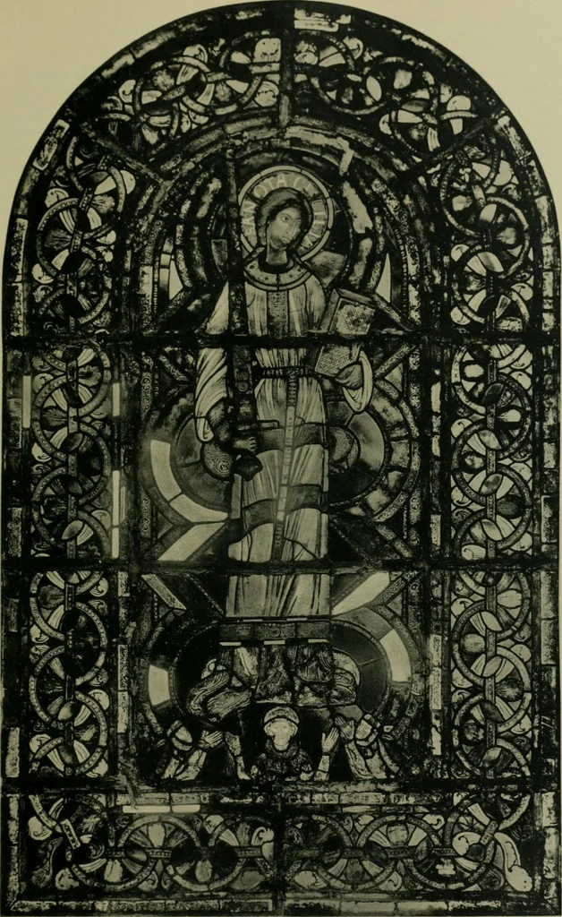 An illustration from Die rheinischen Glasmalereien vom 12. bis zum 16. Jahrhundert, 1912, leaf 108