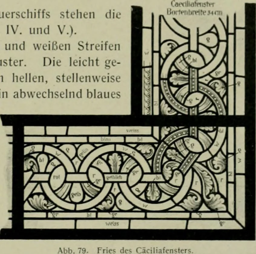 An illustration from Die rheinischen Glasmalereien vom 12. bis zum 16. Jahrhundert, 1912, leaf 110