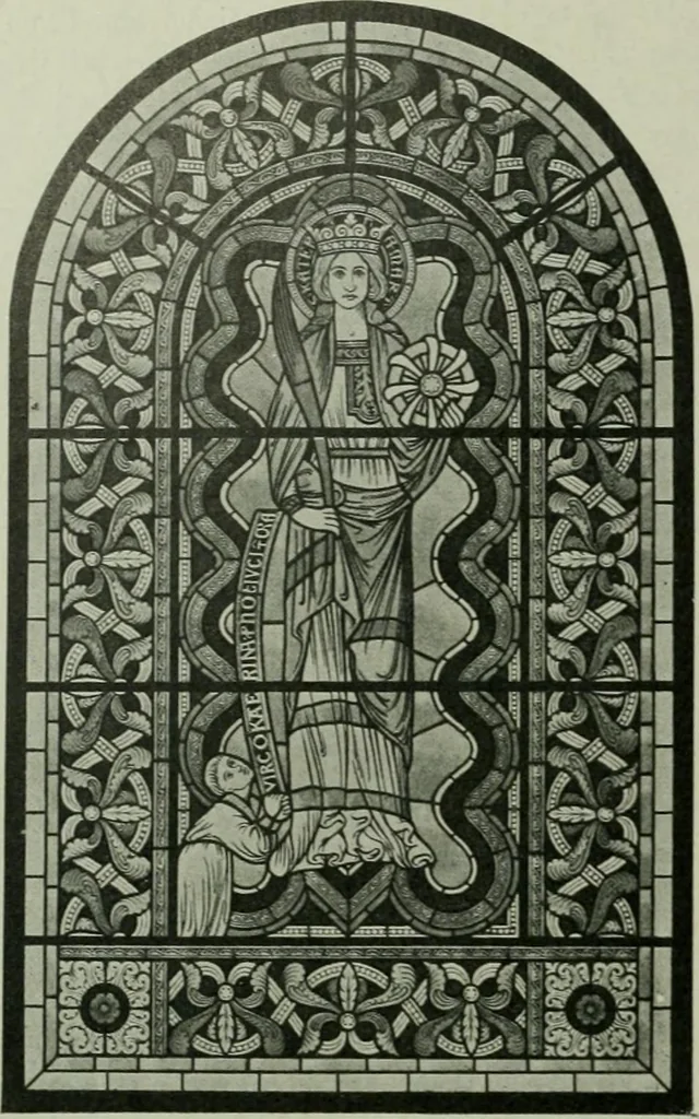 An illustration from Die rheinischen Glasmalereien vom 12. bis zum 16. Jahrhundert, 1912, leaf 111