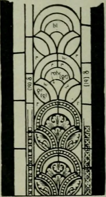An illustration from Die rheinischen Glasmalereien vom 12. bis zum 16. Jahrhundert, 1912, leaf 111
