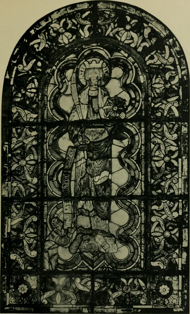 An illustration from Die rheinischen Glasmalereien vom 12. bis zum 16. Jahrhundert, 1912, leaf 112
