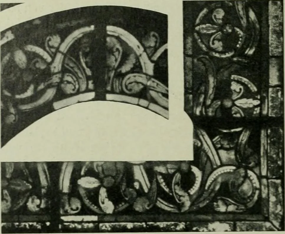 An illustration from Die rheinischen Glasmalereien vom 12. bis zum 16. Jahrhundert, 1912, leaf 115