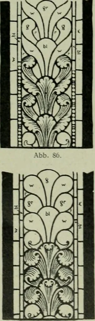 An illustration from Die rheinischen Glasmalereien vom 12. bis zum 16. Jahrhundert, 1912, leaf 115