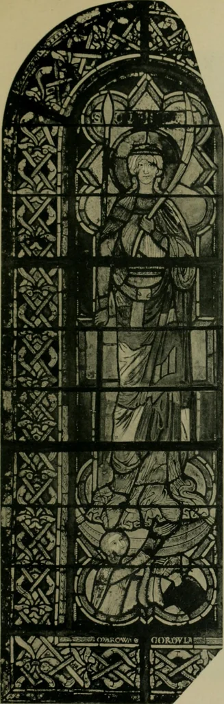 An illustration from Die rheinischen Glasmalereien vom 12. bis zum 16. Jahrhundert, 1912, leaf 116