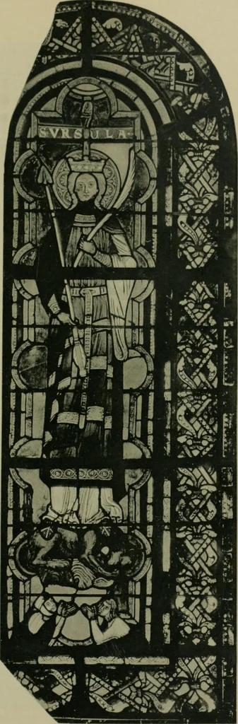 An illustration from Die rheinischen Glasmalereien vom 12. bis zum 16. Jahrhundert, 1912, leaf 116