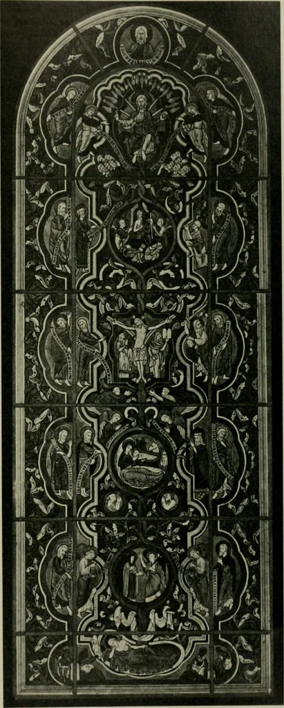 An illustration from Die rheinischen Glasmalereien vom 12. bis zum 16. Jahrhundert, 1912, leaf 118