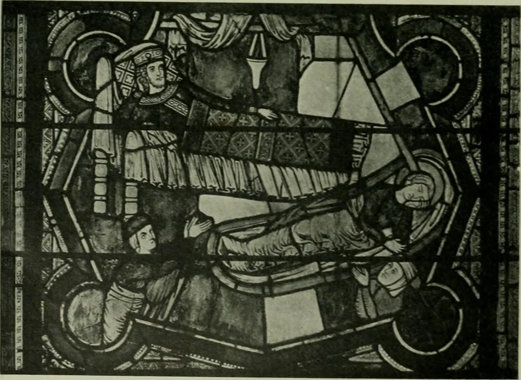 An illustration from Die rheinischen Glasmalereien vom 12. bis zum 16. Jahrhundert, 1912, leaf 121