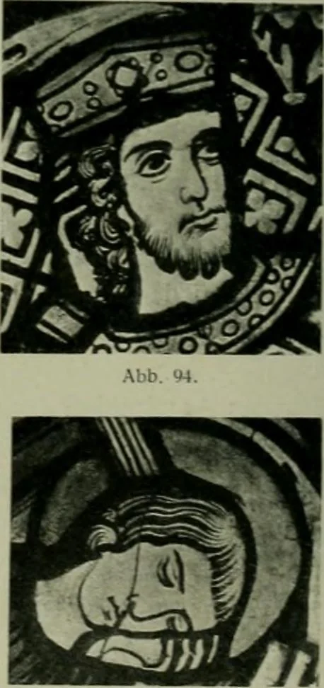 An illustration from Die rheinischen Glasmalereien vom 12. bis zum 16. Jahrhundert, 1912, leaf 121